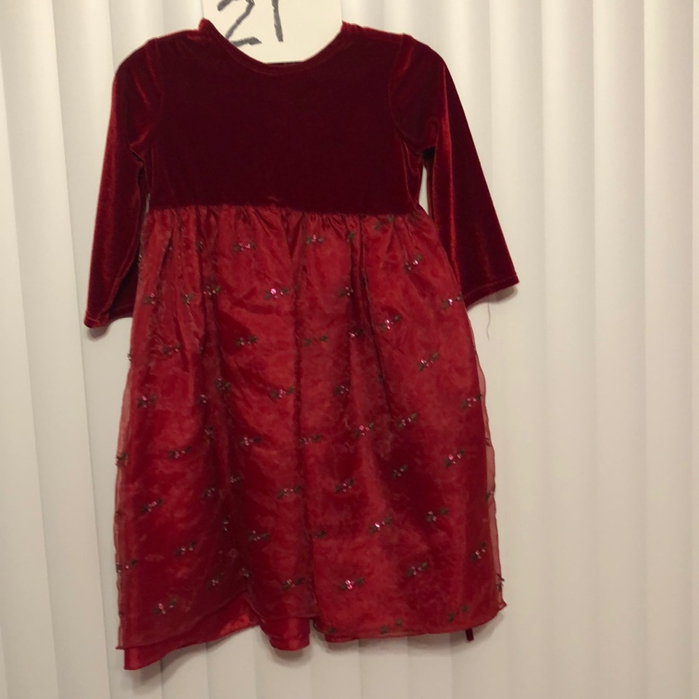 2t red  dress